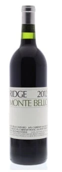 2012 Monte Bello Ridge Caubernet Sauvignon 75cl