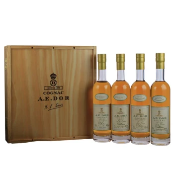 A.E. Dor A.E. Dor Cognac Coffret Cru Collection 4x200 Ml Gift Box 3 A.E. Dor A.E. Dor Cognac Coffret Cru Collection 4x200 Ml Gift Box