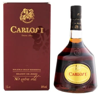 Carlos I Solera Gran Reserva Brandy 1,0L Gift Box 3 Carlos I Solera Gran Reserva Brandy 1,0L Gift Box