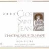 Clos Saint Jean 2008 Clos Saint-Jean Chateauneuf-du-Pape Mathusalem