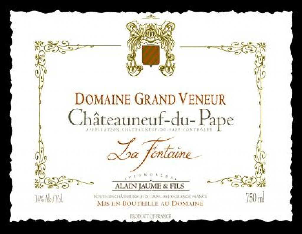 Domaine Grand Veneur 2007 Domaine Grand Veneur Chateauneuf-du-Pape La Fontaine 3 Domaine Grand Veneur 2007 Domaine Grand Veneur Chateauneuf-du-Pape La Fontaine
