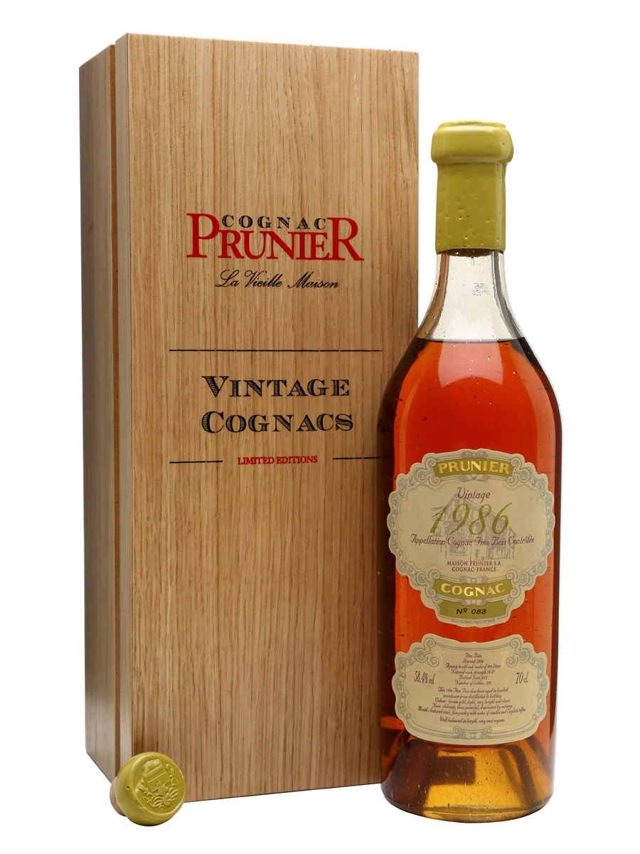 Prunier 1986 Prunier Cognac Fins Bois 58.4% 3 Prunier 1986 Prunier Cognac Fins Bois 58.4%