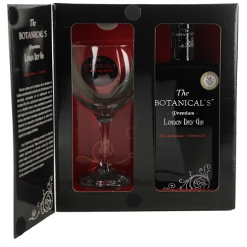 The Botanical's The Botanical's London Dry Gin 700ml + Glas Gift Box 3 The Botanical's The Botanical's London Dry Gin 700ml + Glas Gift Box